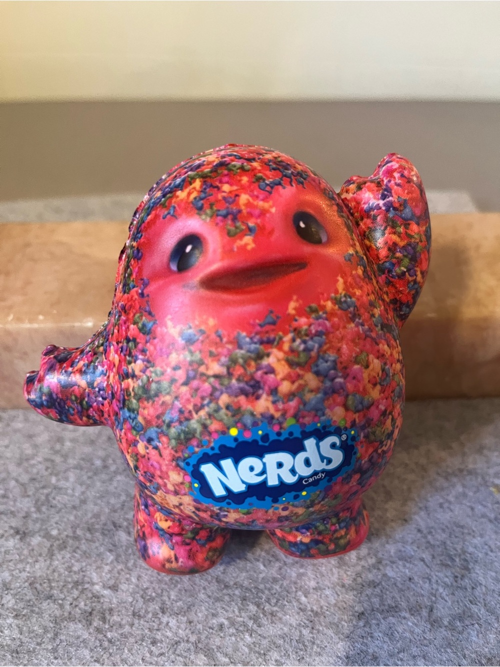 Nerds Candy Mascot Pink Squishy Toy 4”